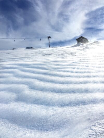 international drift white ski patrol hut perisher snow