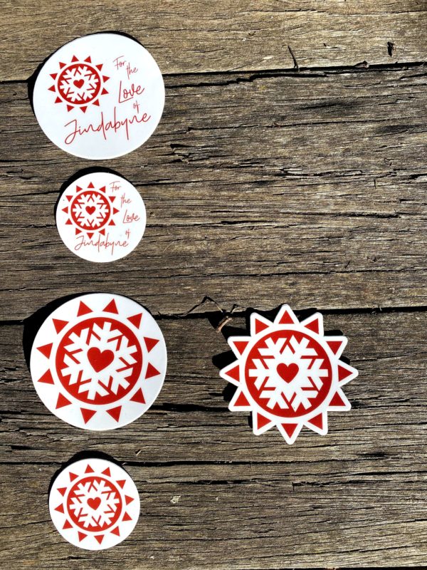 For the Love of Jindabyne Logo Sticker - Image 2
