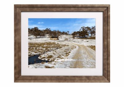 Lightly Dusted ~ Wollondibby Hut, Alpine Way